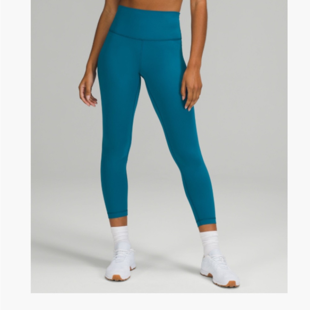 Lululemon WUNDER TRAIN HIGH-RISE TIGHT 25" Blue Size 12